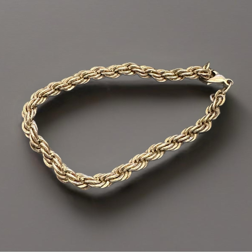 ✨ Tiffany & Co. Silver Rope Bracelet – Classic Elegance – Timeless & Chic! ✨